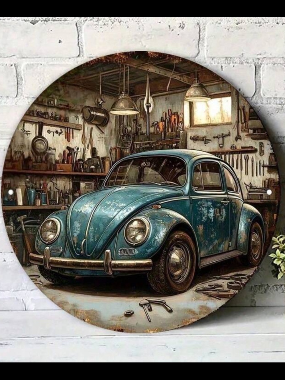 Blue Vintage Beetle Wall Decor NEW 🏷️
